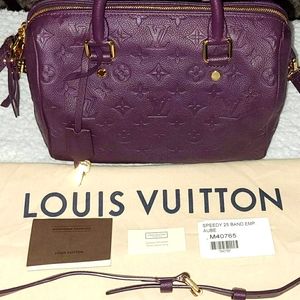 Louis Vuitton Aube/Violet Speedy Bandouliere 25